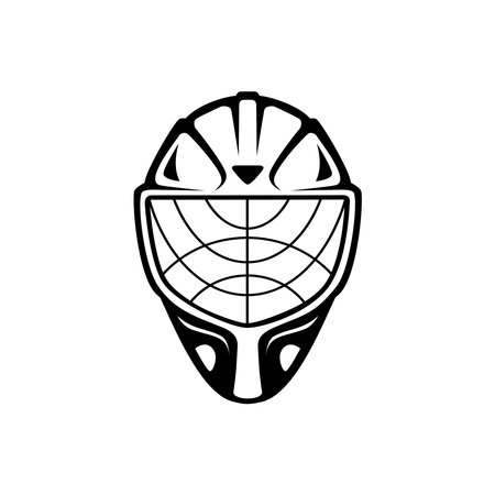 Silhouette of Hockey mask iconのイラスト素材