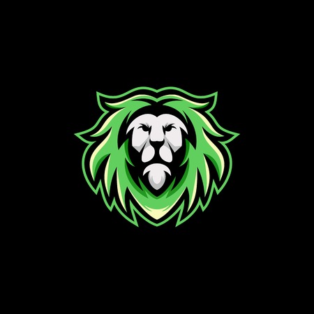 lion log design vector illustration template ready to useのイラスト素材
