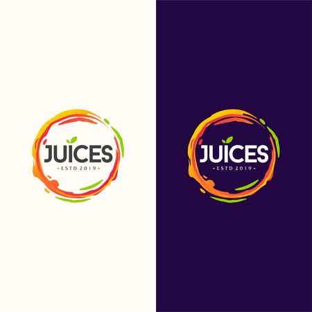 juice logo design vector illustrationのイラスト素材