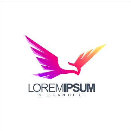 bird logo design vector illustrationのイラスト素材