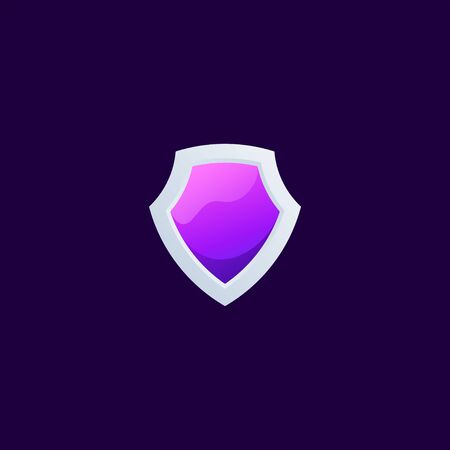 shield logo design vector illustrationのイラスト素材