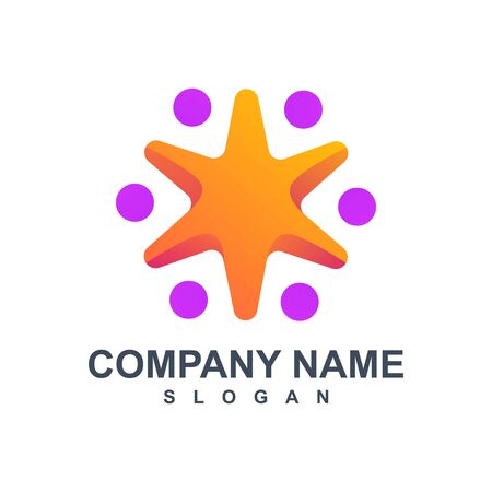 star logo design vector illustrationのイラスト素材