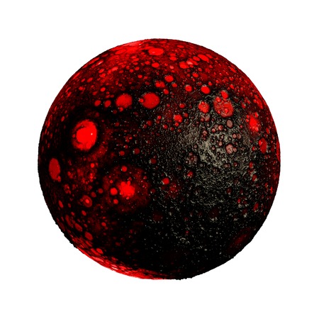 Hot planet solar system background illutration spaceの写真素材