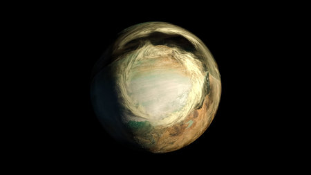 Fantasy Alien Exo Planet isolated galaxy space