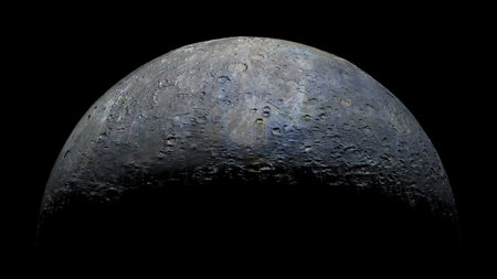 Mercury Planet Solar System space isolated illustration
