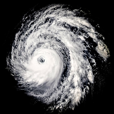 Global storm isolated space vortex. Elements of this image furnished by NASAの写真素材