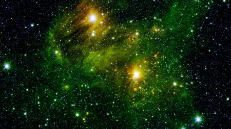 Background 5k image was made by telescope