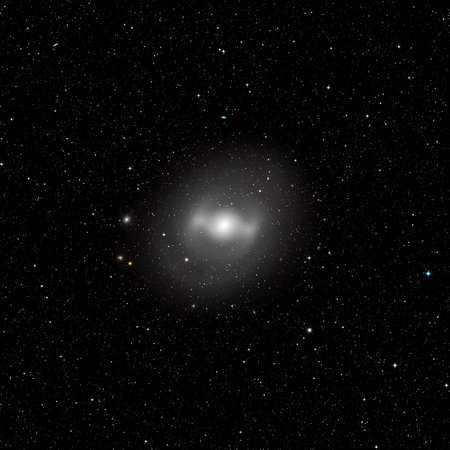 The galaxy system with a bright optical centre.