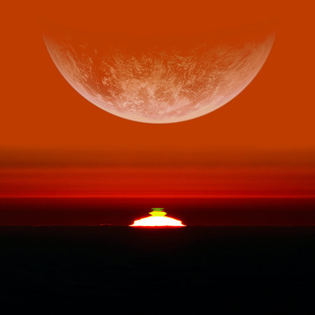 Fantasy Alien Exo Planet isolated galaxy space