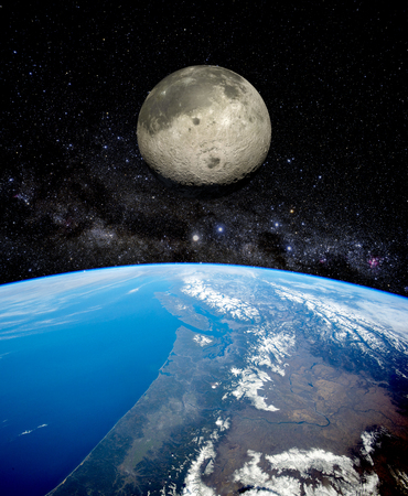 Planet Earth from space. Elements of this image furnished by NASAの写真素材