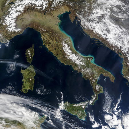 Earth top view from space.の写真素材