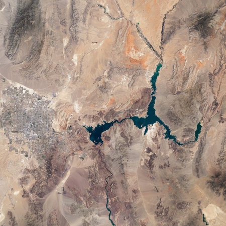 Earth top view from space.の写真素材