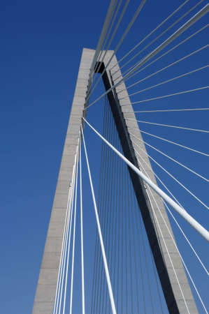 Cooper River Bridge Supportの写真素材
