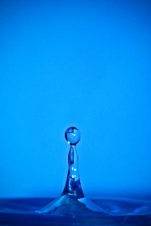  drop in a glassの写真素材