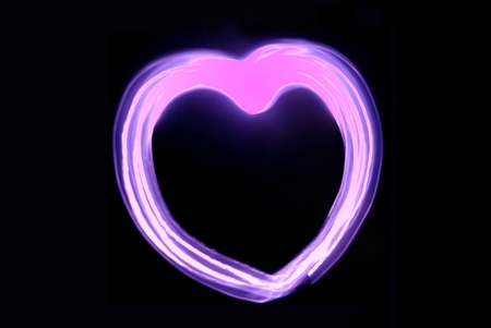pink heartの写真素材