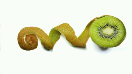 Isolated picture of Kiwi fruitの素材