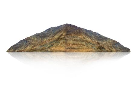 mountain isolated on White backgroundの写真素材