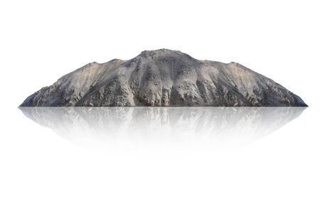 mountain isolated on White backgroundの写真素材