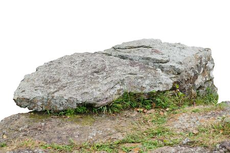 rock isolated on White background.の写真素材