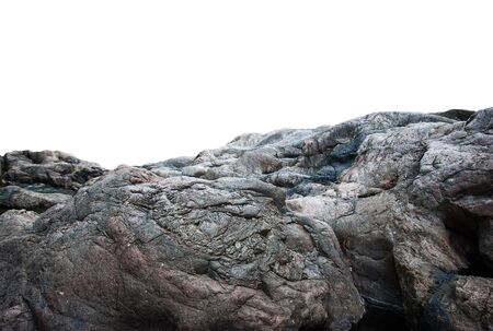rock isolated on White background.の写真素材