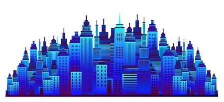 Cityscape. Vector illustration.のイラスト素材