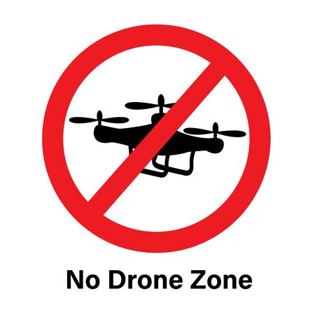 no drone zone.Vector illustration symbolのイラスト素材