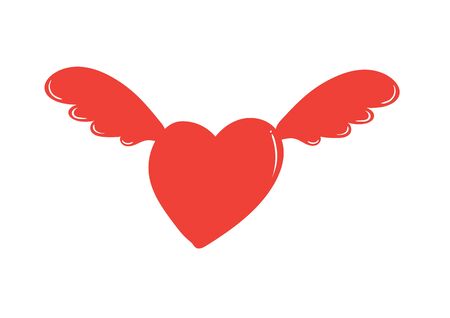 Valentine heart symbol.Vector illustrationのイラスト素材