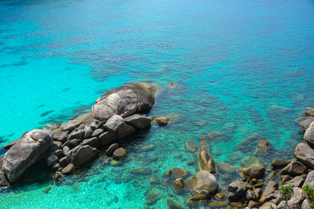 Similan Island is a very beautiful island with crystal clear water and powder white sand. Thailandの写真素材