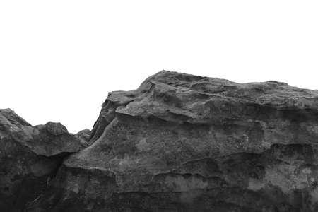 rock isolated on white backgroundの写真素材