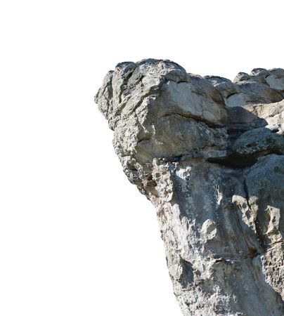rock isolated on white background.の写真素材