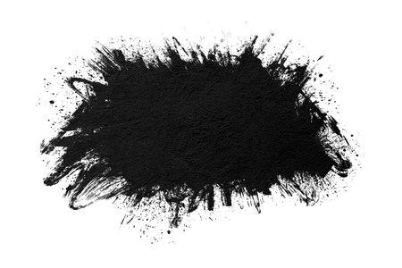 Ink splashes isolated on white background.の写真素材
