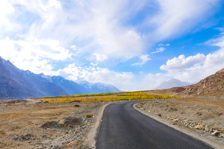 Landscape view of Ladakh India.Himalayas, Ladakh, Indiaの写真素材
