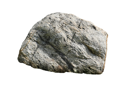 rock isolated on white backgroundの写真素材
