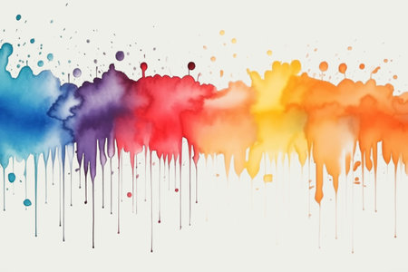 Abstract  watercolor on white background.の素材