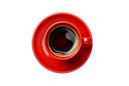 Coffee cup isolated on white background.の素材