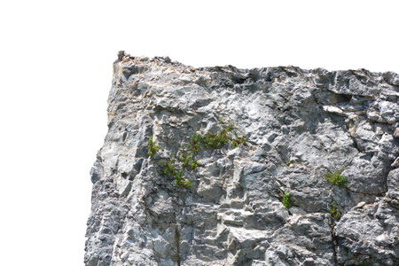 rock isolated on white background.の写真素材