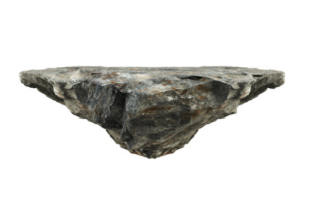 rock isolated on white background.の素材