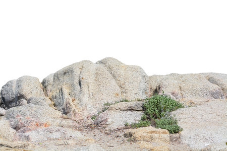 rock isolated on white background.の写真素材