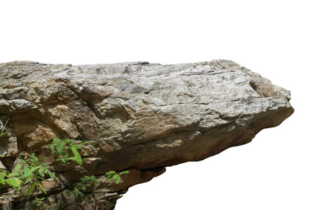 rock isolated on white background.の写真素材