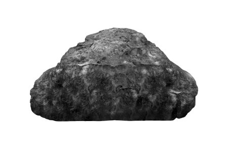 rock isolated on white background.の写真素材