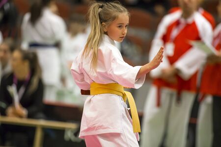 Karate Shotokan, Kata and Kumite - JKA Cup Pitea Sweden, april 22nd 2018 in "Norrmalmia Sporthall". EDITORIALのeditorial素材