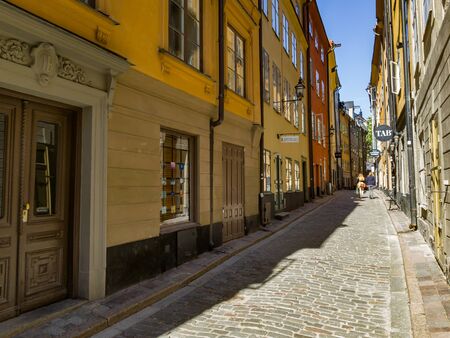 Stockholm, Sweden - may 05, 2018: Stockholm Old Town "Gamla Stan"  EDITORIALのeditorial素材
