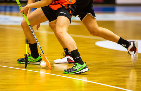 Lulea, Sweden - february 25, 2017: Lulea Energi Arena, Floorball division 1, IBK LuleŒ vs...
