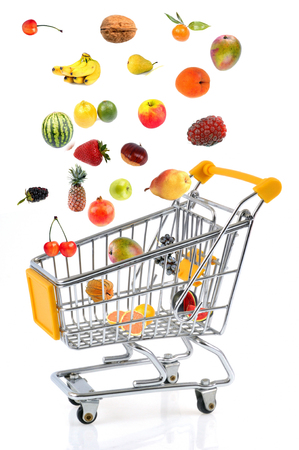 Concept of buying fruitsの写真素材