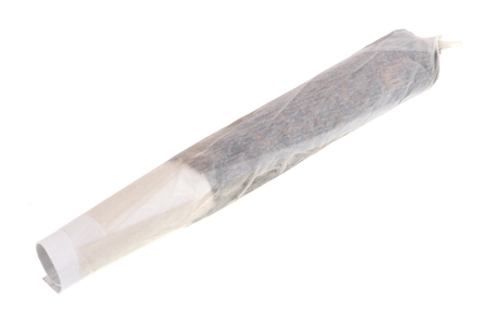 Cannabis seal on a white backgroundの写真素材