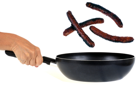 Merguez cooked in the panの写真素材