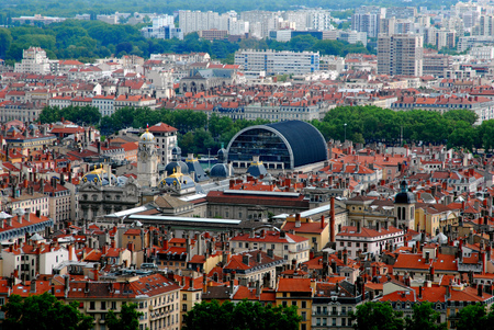 General view of Lyonの写真素材