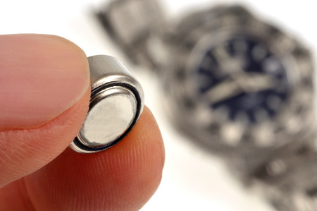 battery change of a watchの写真素材