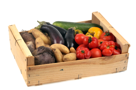 Vegetable crateの写真素材