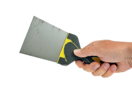 The spatula in hand